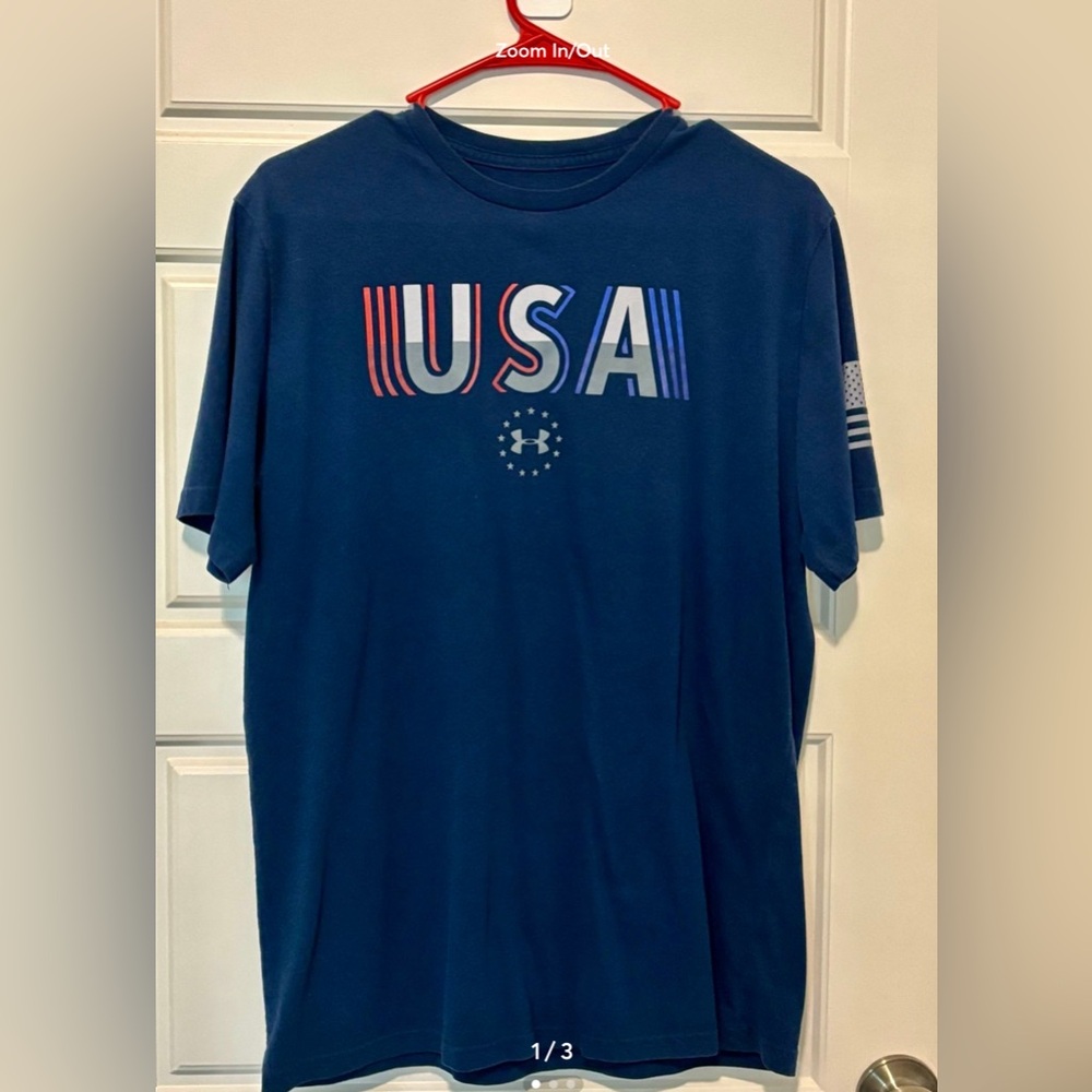 Under Armour Men's Navy USA Graphic Tee